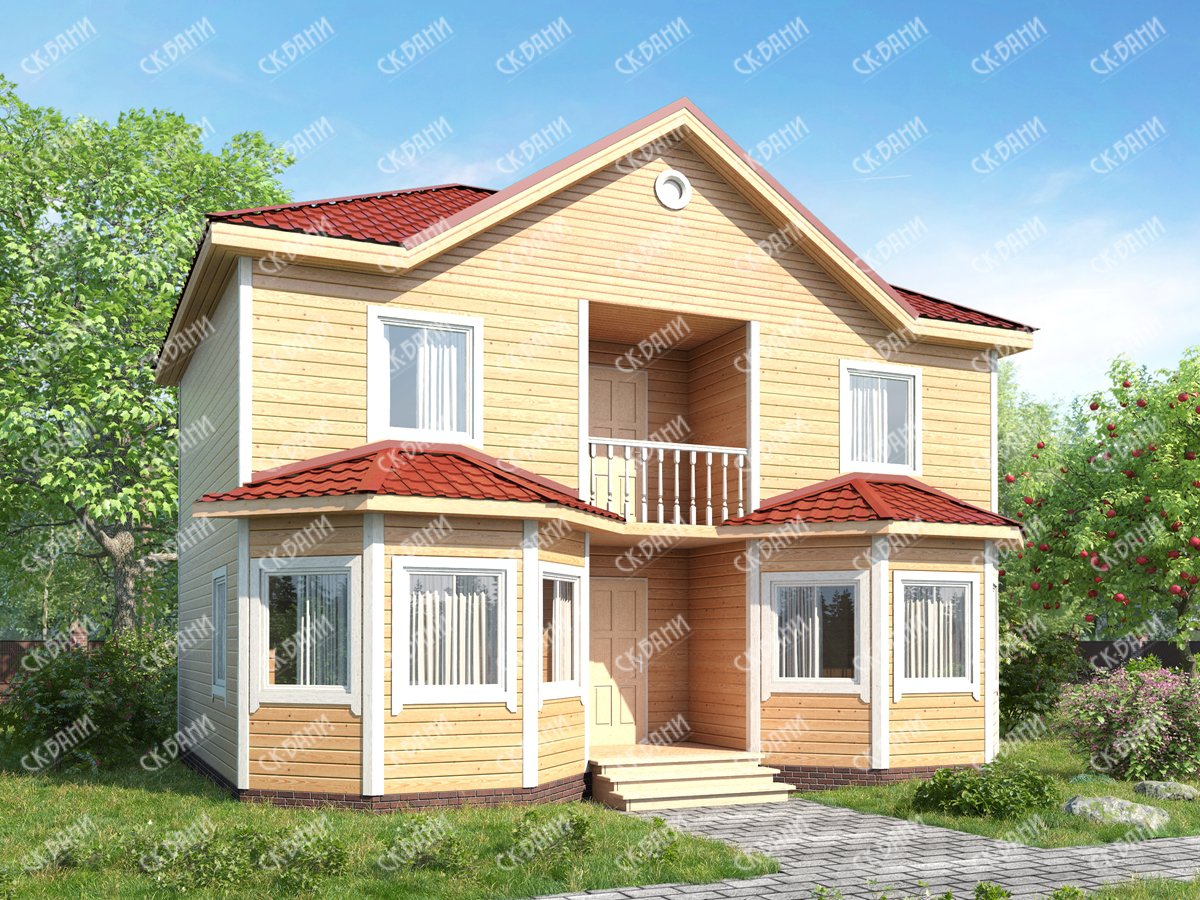 Дом из бруса 7х9 «Азей»