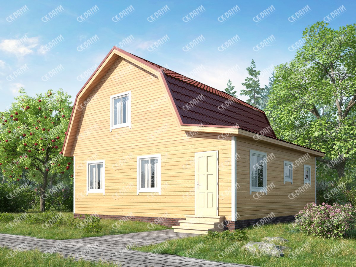 Дом из бруса 7х8 «Феодосий»