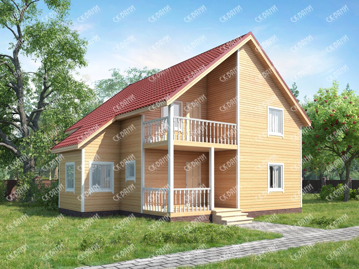 Дом из бруса 8х10 «Трифон»