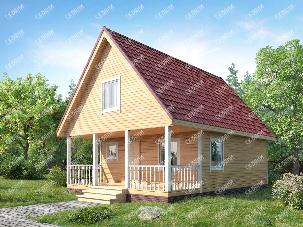Дом из бруса 6х9 «Ждан»