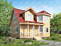 Дом из бруса 7х8 «Мирослав»0