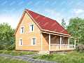 Дом из бруса 9х9 «Руслан»0