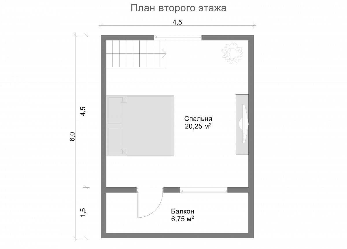 Дом из бруса 6х6 «Боян»2
