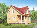 Дом из бруса 8х6 «Христофор»0